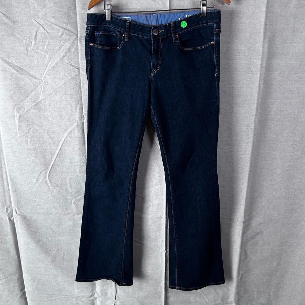 Gap 1969 Sexy Boot Dark Wash Denim Jeans Womens Size 31/12r Blue‎ S/673942-00